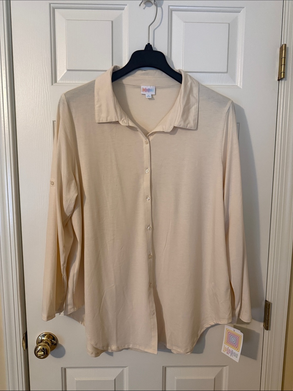 NWT Cream LuLaRoe XL Valentina